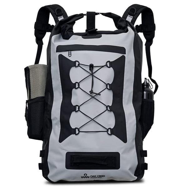 Oak Creek Canyon Falls 30L Dry Bag Backpack. Premium Waterproof Backpack with Padded Shoulder Straps. PVC Construction. Keep Your Gear Dry